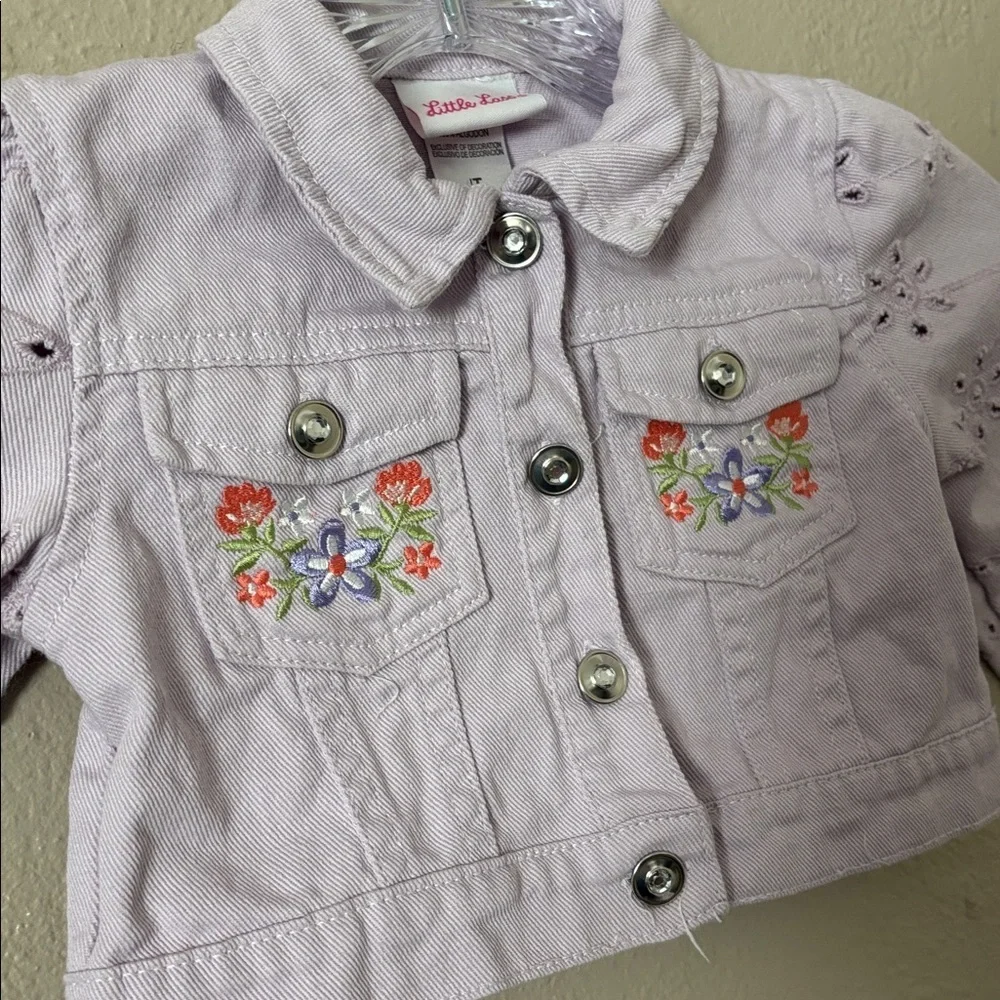 Little Lass Girls Lavender Purple Jacket 4T